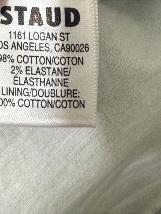 Staud Faye Puff Sleeve Mini Dress Green Tropical Toile Chinoiserie Print Small - Picture 9 of 14